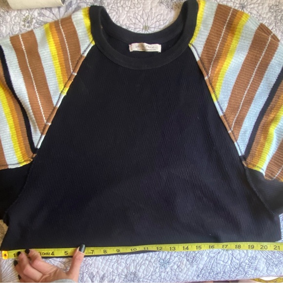 Free People We The Free Rainbow Dreams Batwing Sweater Too Size Small - Picture 5 of 6